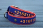 Preview: Biothane collar+PRINT 19/25 "bicolor" (buckle)