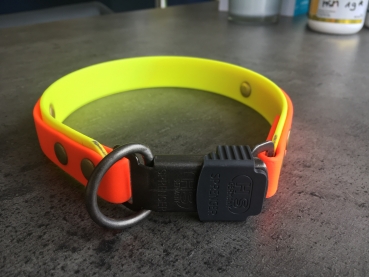 Biothane collar 19/25mm "bicolor" (clic-metal)