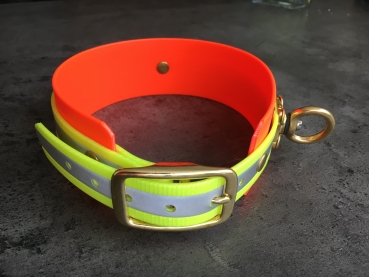 Biothane Blood Tracking Collar "bicolor", 25/50mm