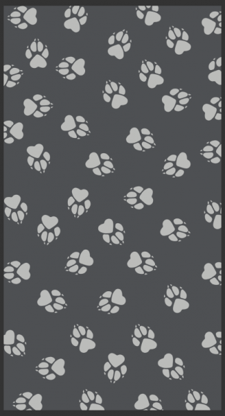 1+1free neck warmer (paw gray) bandana, Multifunctional scarf