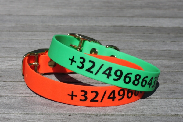 Biothane collar WITH PRINT, 25mm (buckle)