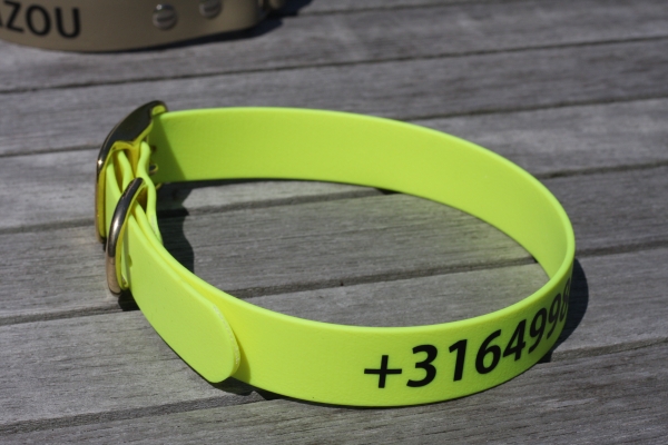 Biothane collar WITH PRINT, 25mm (buckle)