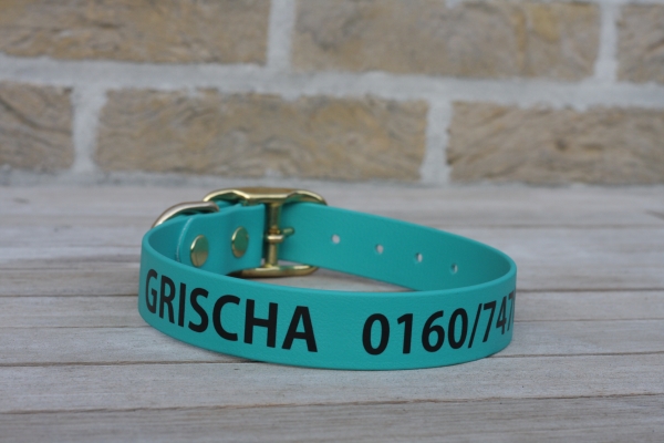 Biothane collar WITH PRINT, 19mm (buckle)