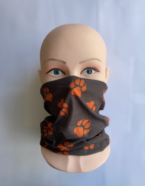 1+1gratis Nekwarmer (poot oranje-bruin) Bandana, Multifunctionele sjaal