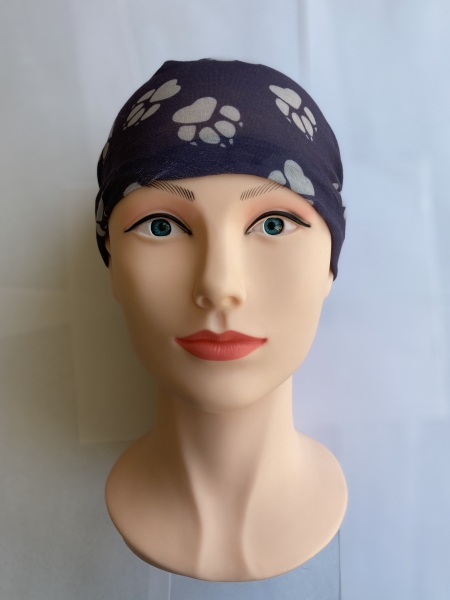 1+1free neck warmer (paw gray) bandana, Multifunctional scarf