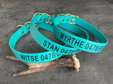 Biothane Halsband MIT PRINT, 25mm (Schnalle)