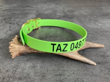 Biothane Halsband MIT PRINT, 25mm (Schnalle)