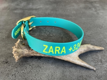 Biothane Halsband MIT PRINT, 19mm (Schnalle)