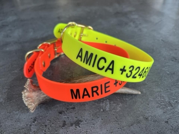 Biothane Halsband MIT PRINT, 25mm (Schnalle)