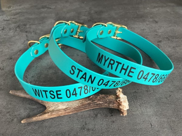 Biothane collar WITH PRINT, 25mm (buckle)