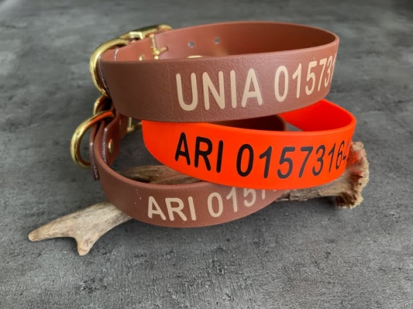 Biothane collar WITH PRINT, 25mm (buckle)