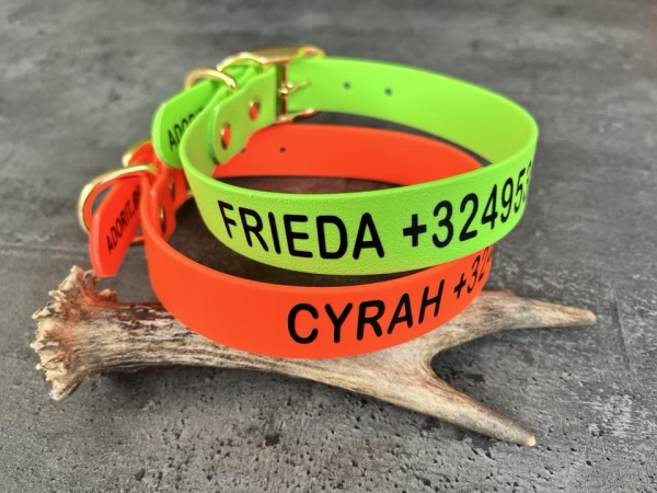 Biothane Halsband MIT PRINT, 19mm (Schnalle)